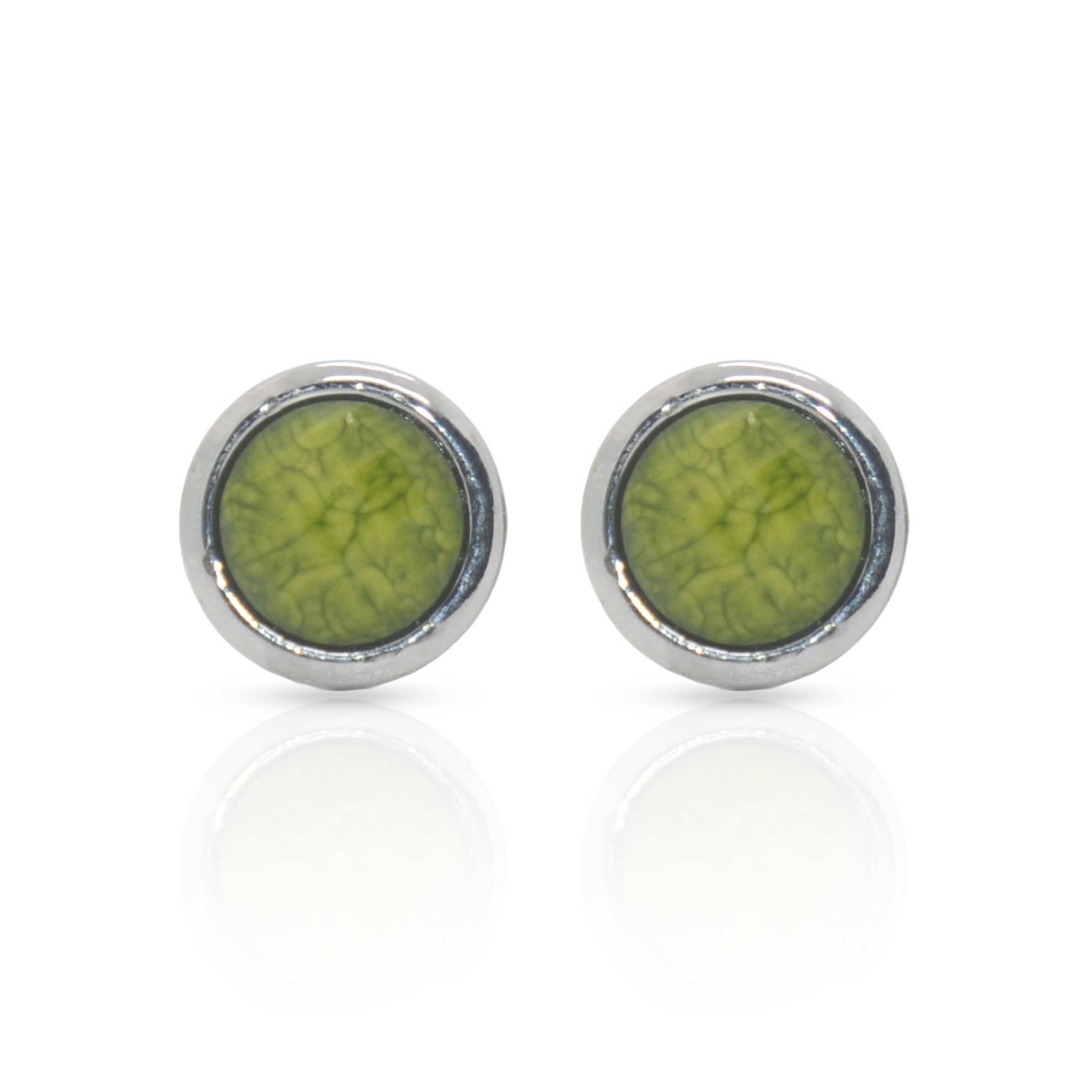 Cufflers Classic Green Round Cufflinks with Free Gift Box – CU-0018