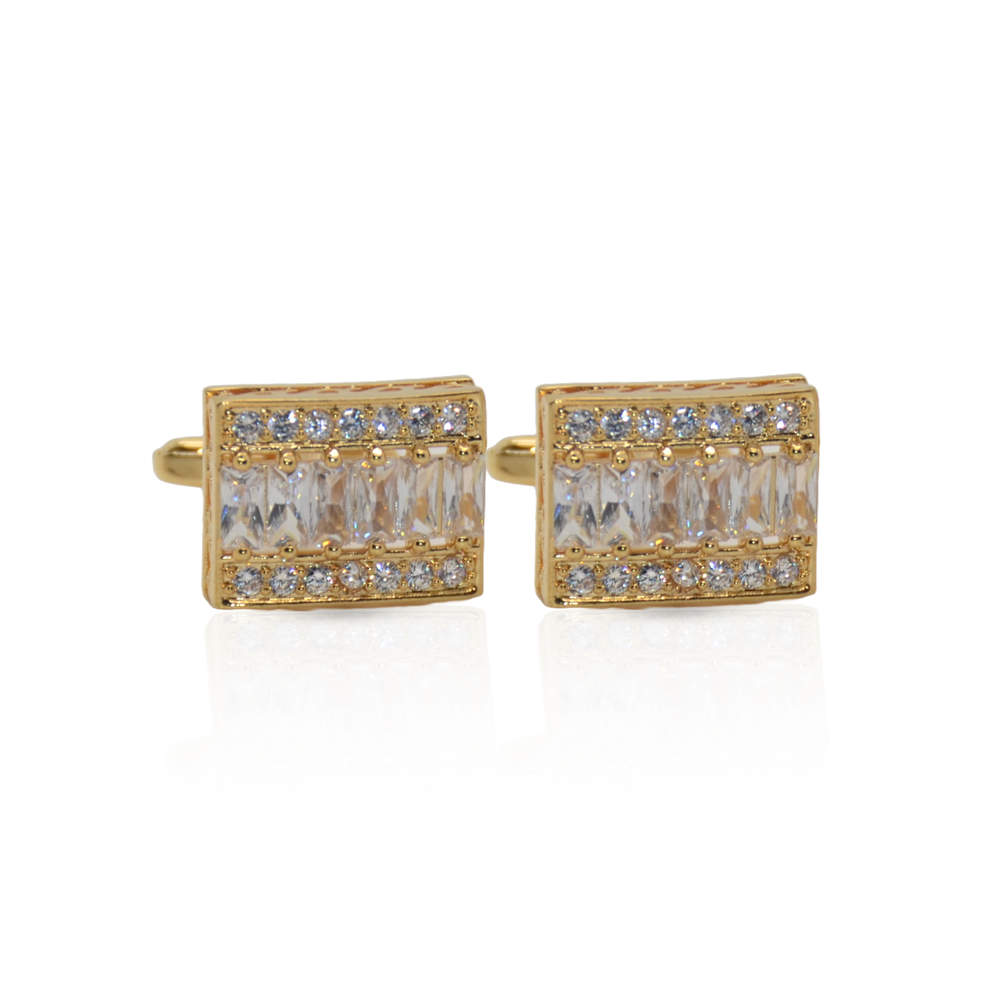 Cufflers Designer Gold Cufflinks with Free Gift Box – CU-4026
